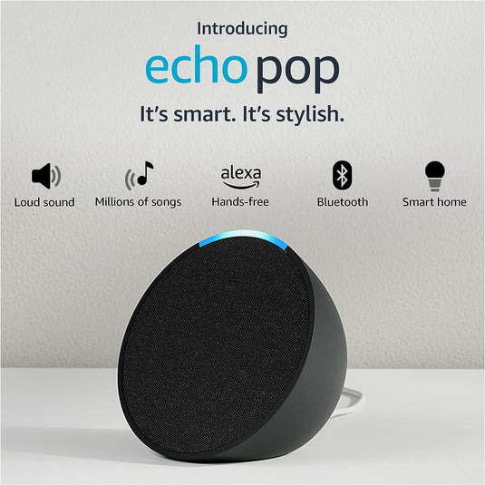 Amazon Echo Pop Smart Speaker - Black