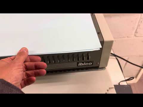 Load and play video in Gallery viewer, Pre-owned Ibico / GBC EPK21 H/Duty Comb Punch &amp; Binder-127369
