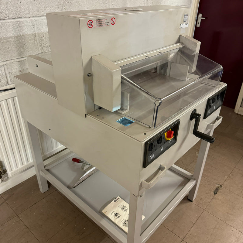 Load image into Gallery viewer, Pre-owned IDEAL 4850-95 Guillotine With Automatic Clamp &amp; Electric Blade
