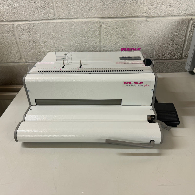 Load image into Gallery viewer, Ex-showroom Renz SPB-360 ComfortPlus Electric Coil Binding Machine 0.2475&quot; Oval Holes
