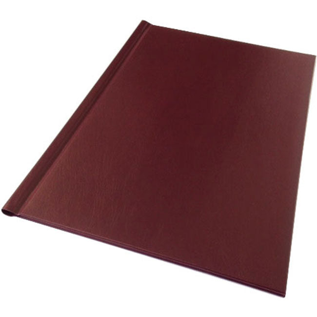 A4 Burgundy Padded Leatherette Deluxe Impressbind/Channelbind Binding ...